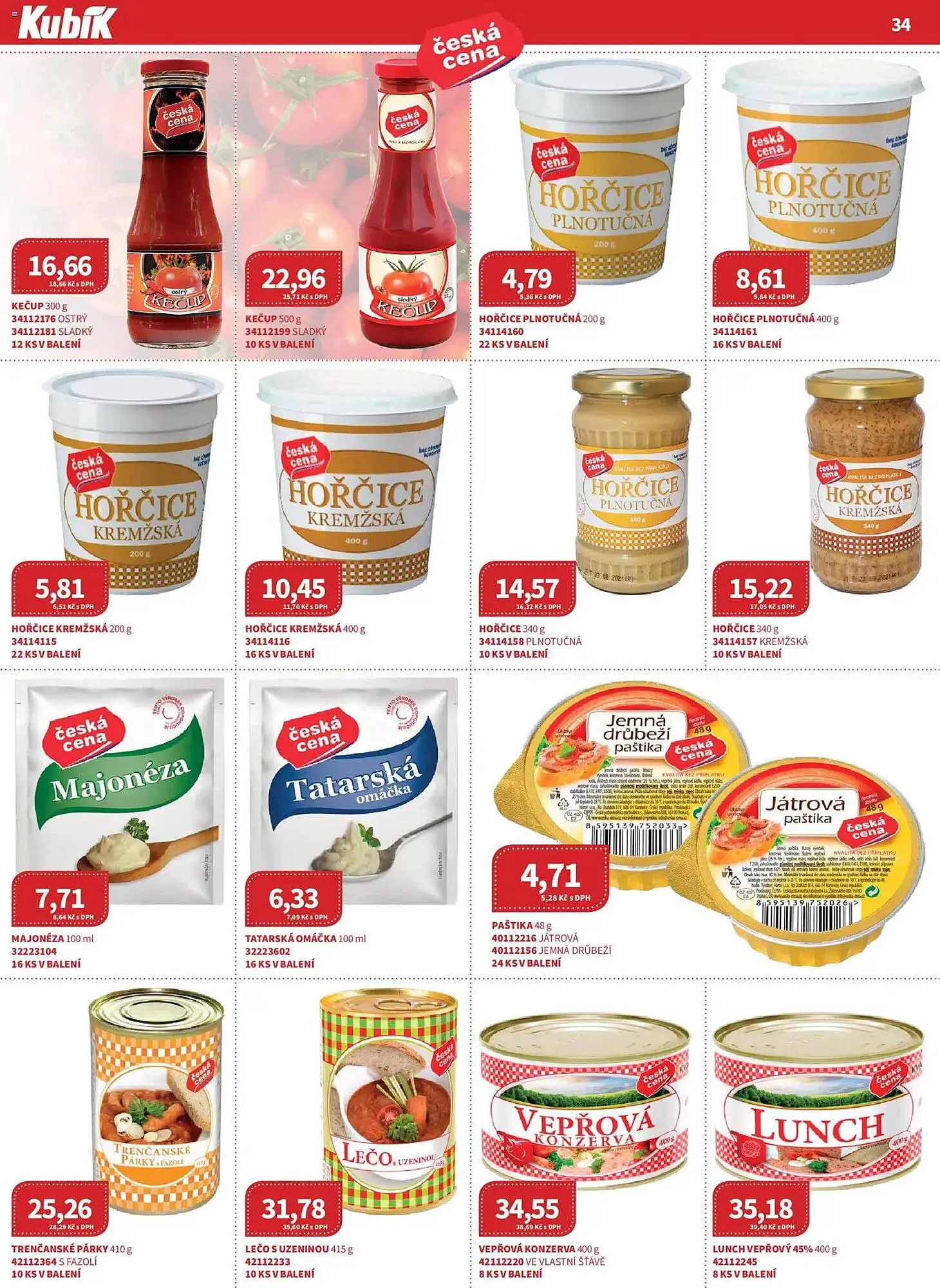 Kubík potraviny leták - 1. března 31. března 2026 - Page 34