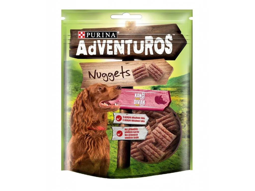 ADVENTUROS Snack Nuggets kančí 90 g