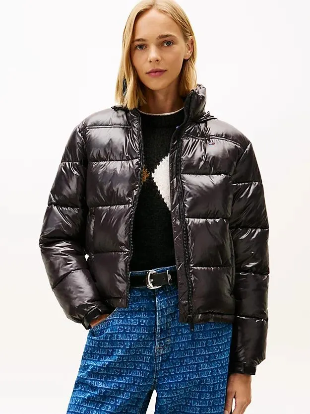 Packable Shiny Puffer Jacket