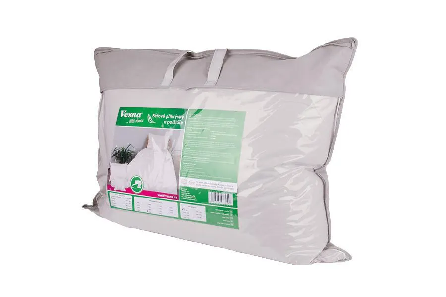 Polštář péřový bílý 70x90 cm