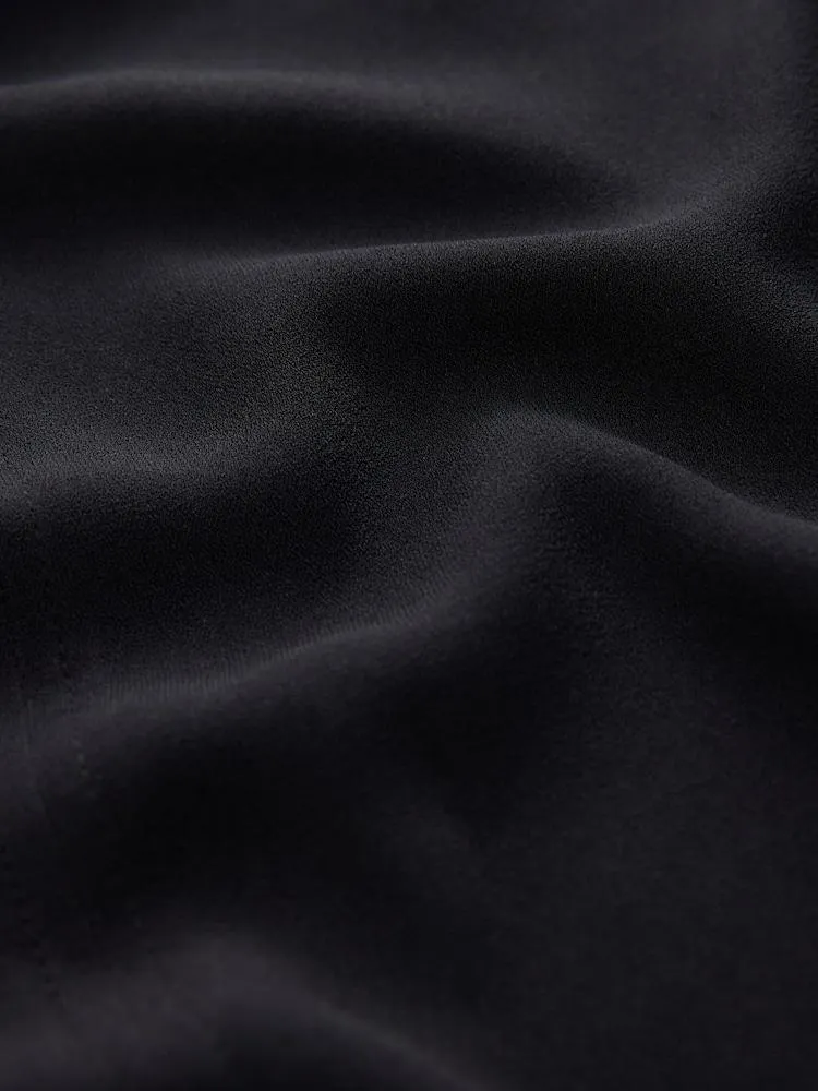 Černý - Halenka s výstřihem do V a dlouhými rukávy