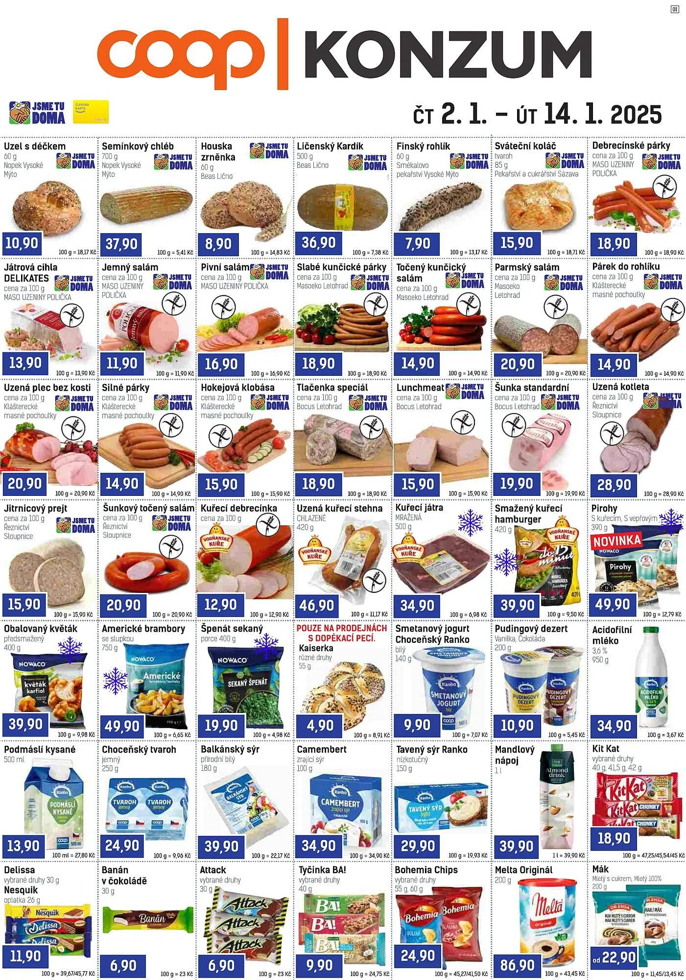Konzum leták - 2. ledna 14. ledna 2025 - Page 13