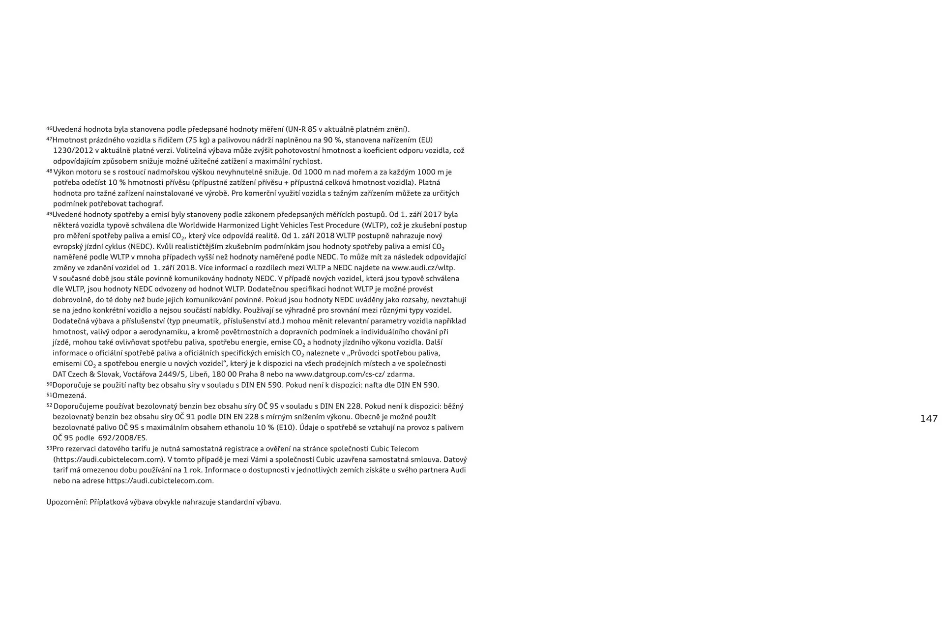 Audi A6 leták - 6. srpna 31. ledna 2025 - Page 147