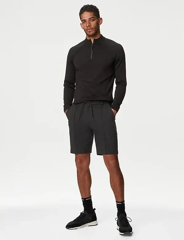 Strečové funkční šortky s elastickým pasem