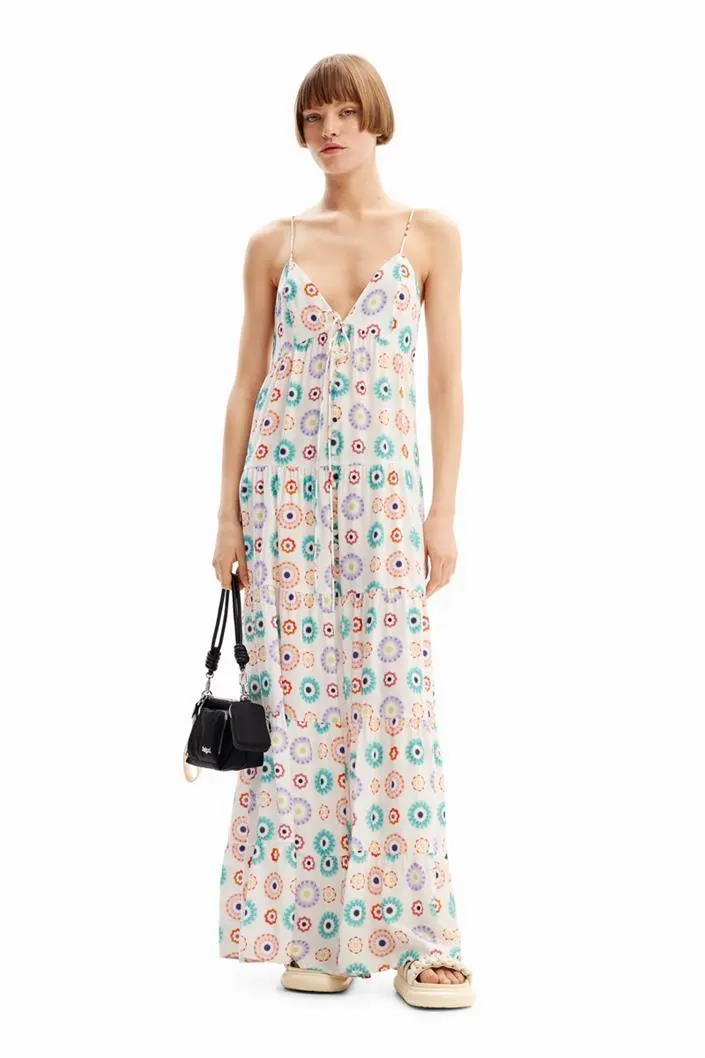 šaty Desigual Galactica blanco roto