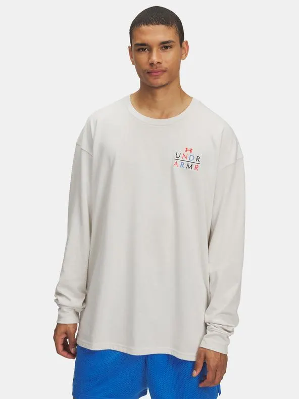 Pánské tričko Under Armour UA HWT MODERN SPORT OS LS-WHT