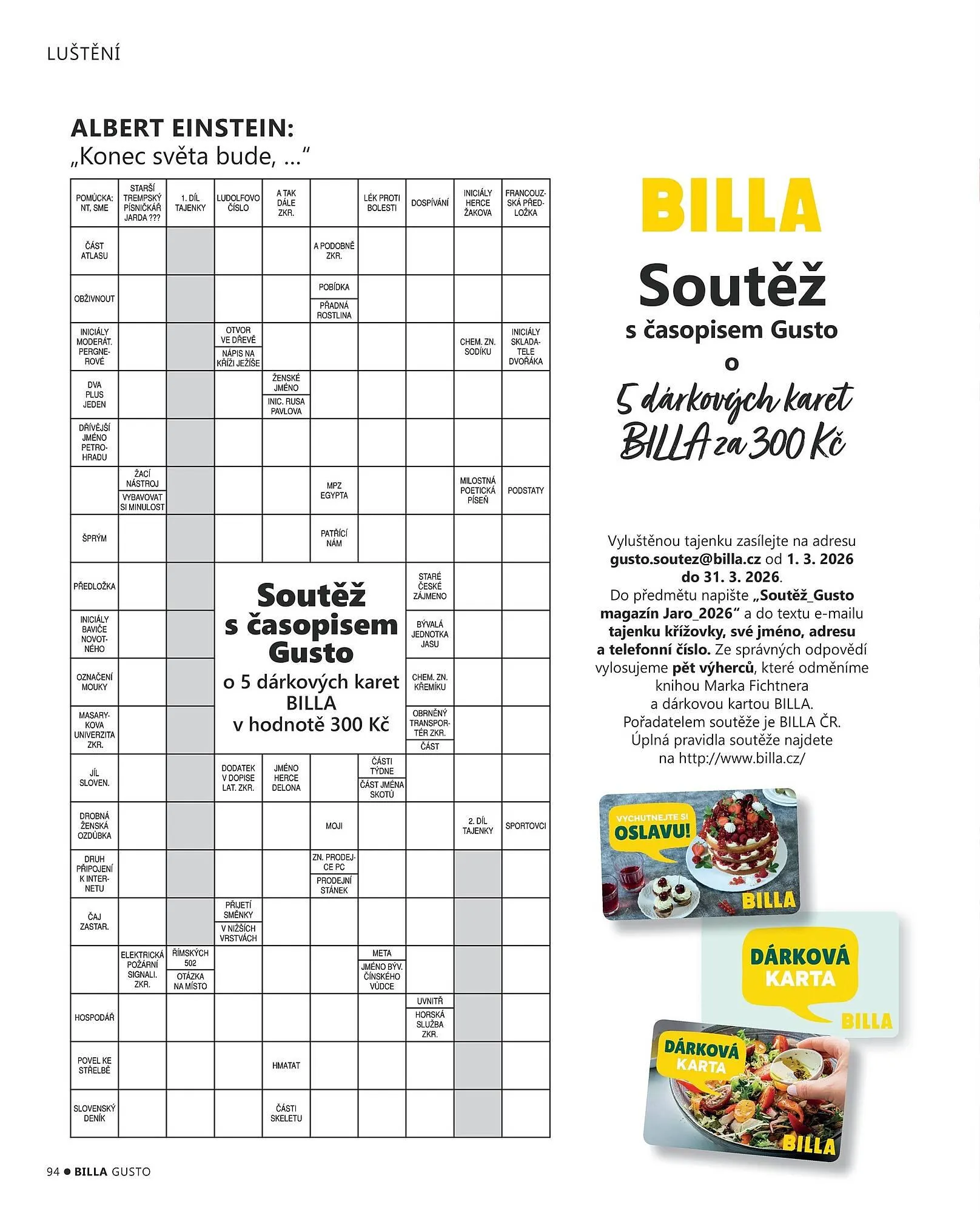 Billa leták - 1. března 31. května 2026 - Page 94