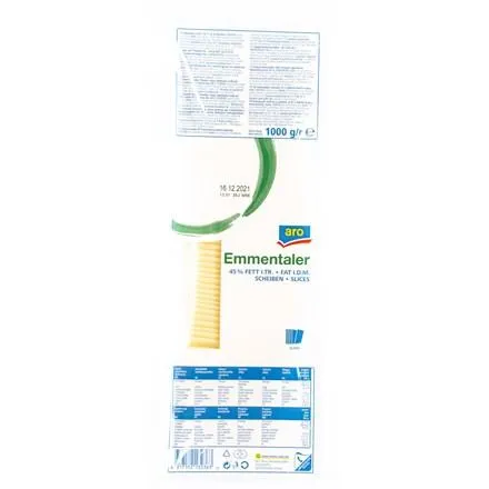 aro Emmentaler 45 % plátky 1 kg