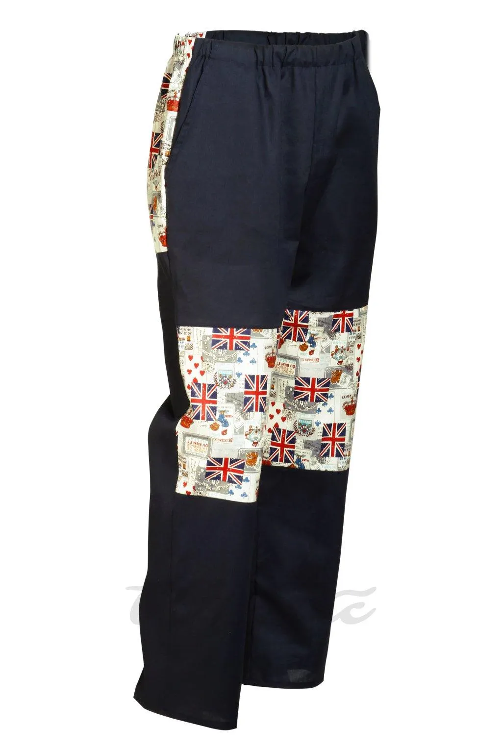 KOMBI s Union Jack - letní pánské domáky 100 - 112 cm