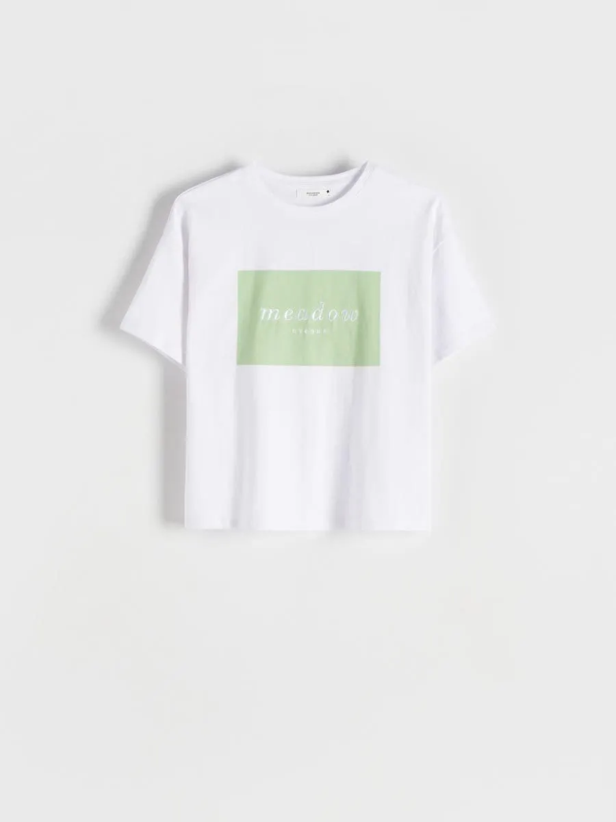 Tričko boxy s výšivkou