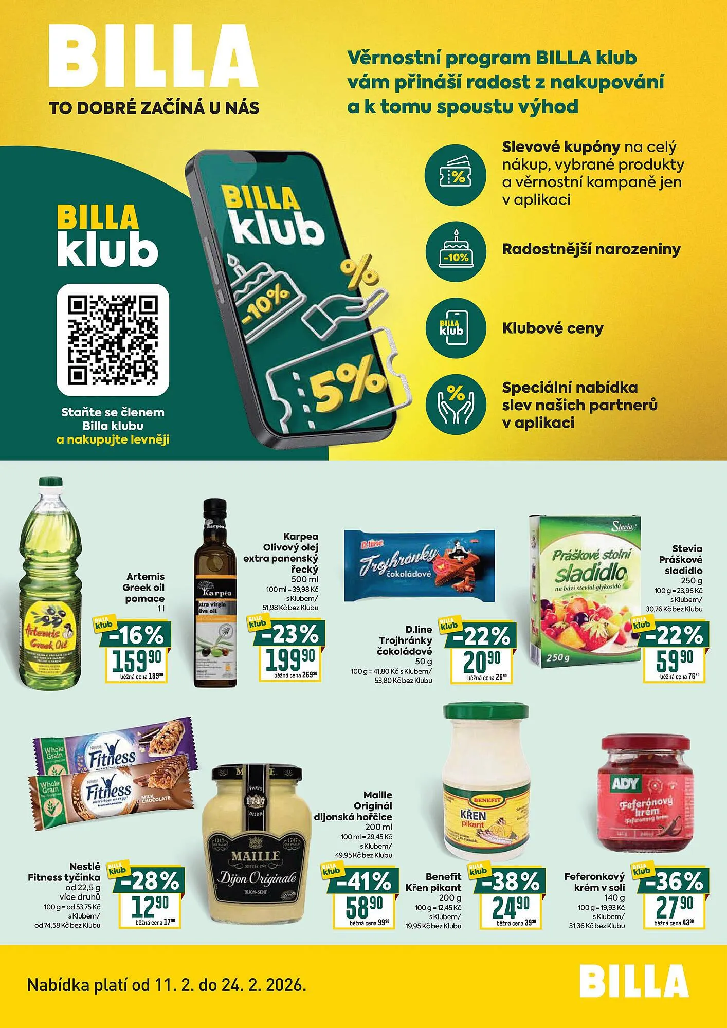 Billa leták - 11. února 24. února 2026 - Page 1