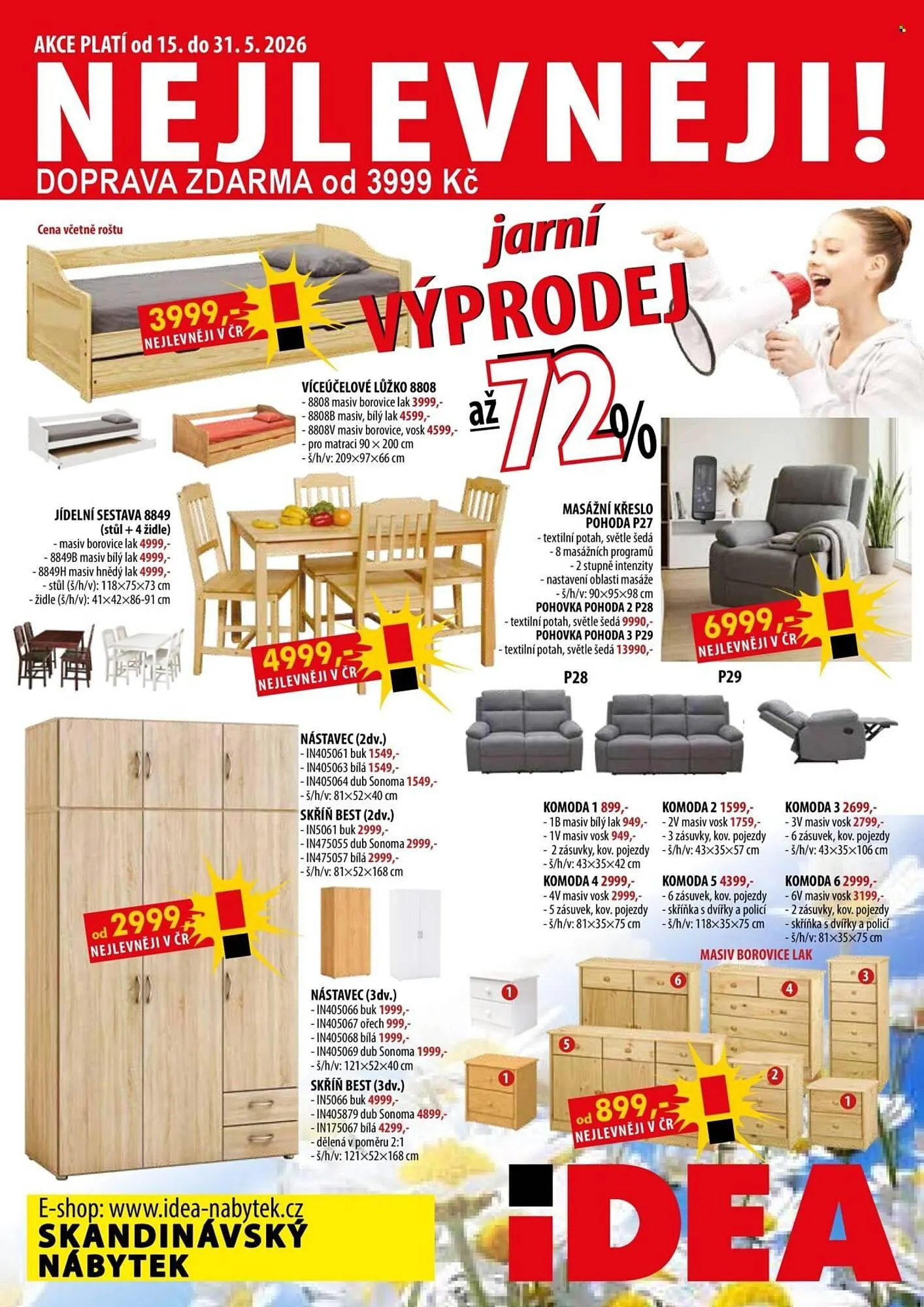 IDEA nábytek leták - 15. května 31. května 2026 - Page 1