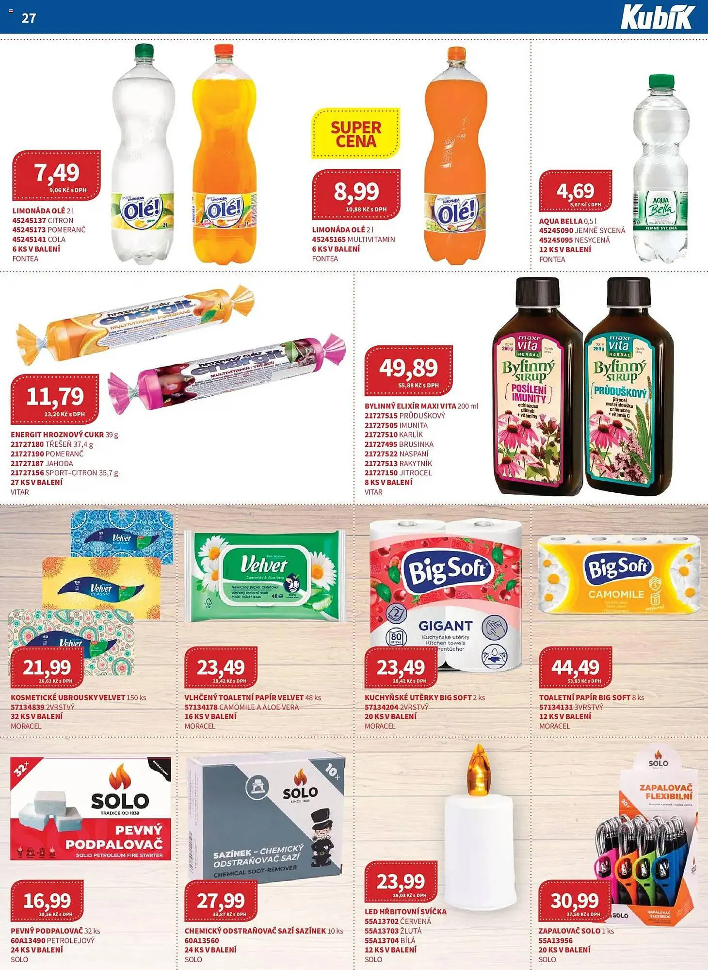 Kubík potraviny leták - 1. března 31. března 2026 - Page 27