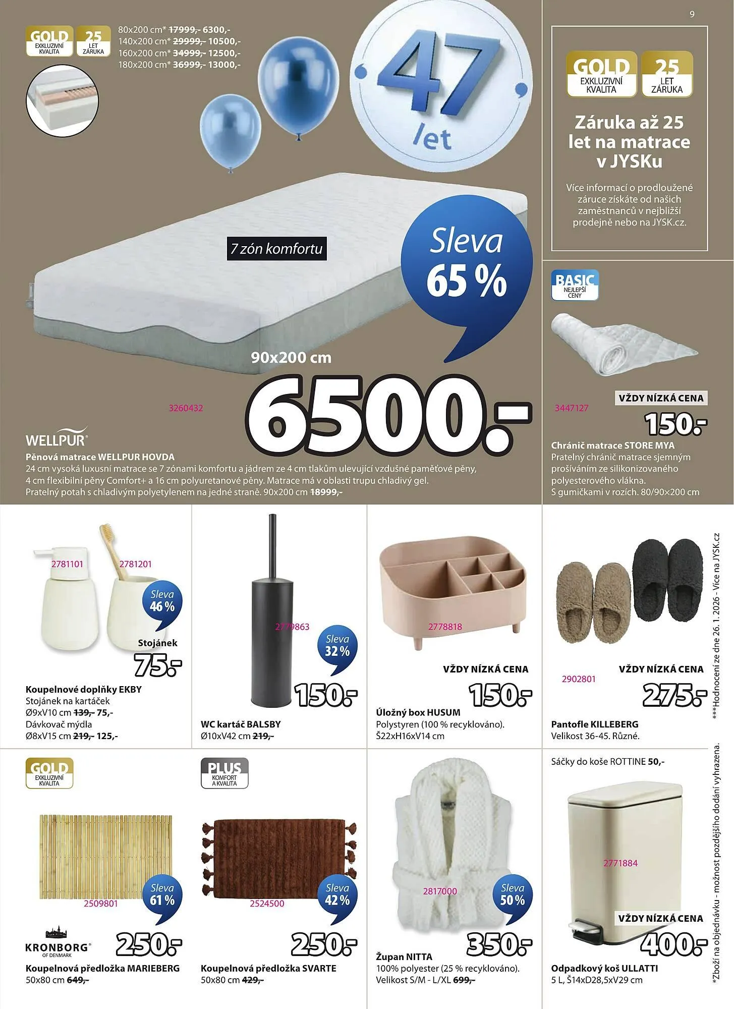 JYSK leták - 25. března 14. dubna 2026 - Page 9