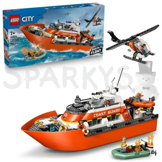 LEGO® City 60504 Záchranný člun pobřežní hlídky a vrtulník