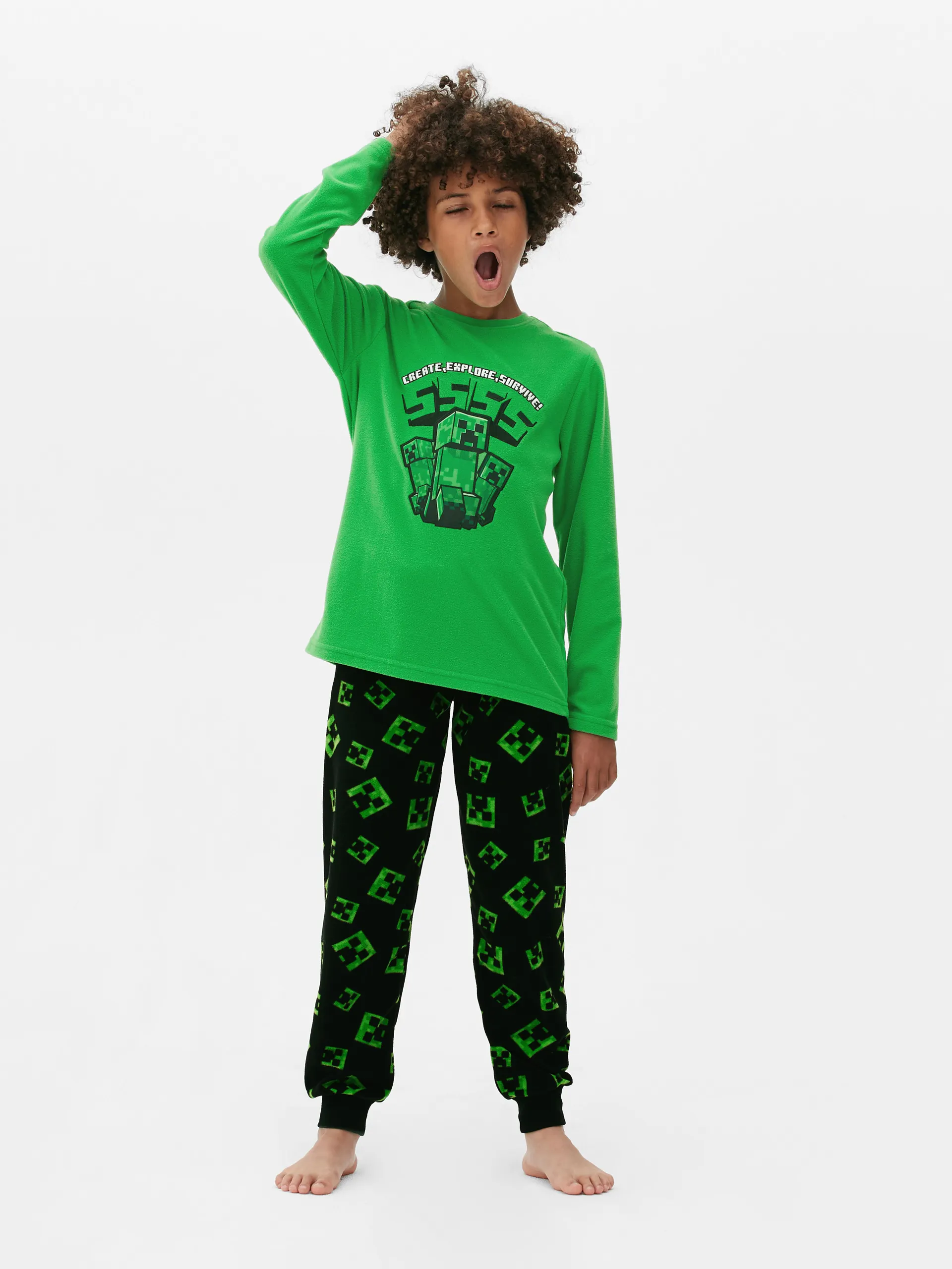 Flísová pyžamová souprava Minecraft