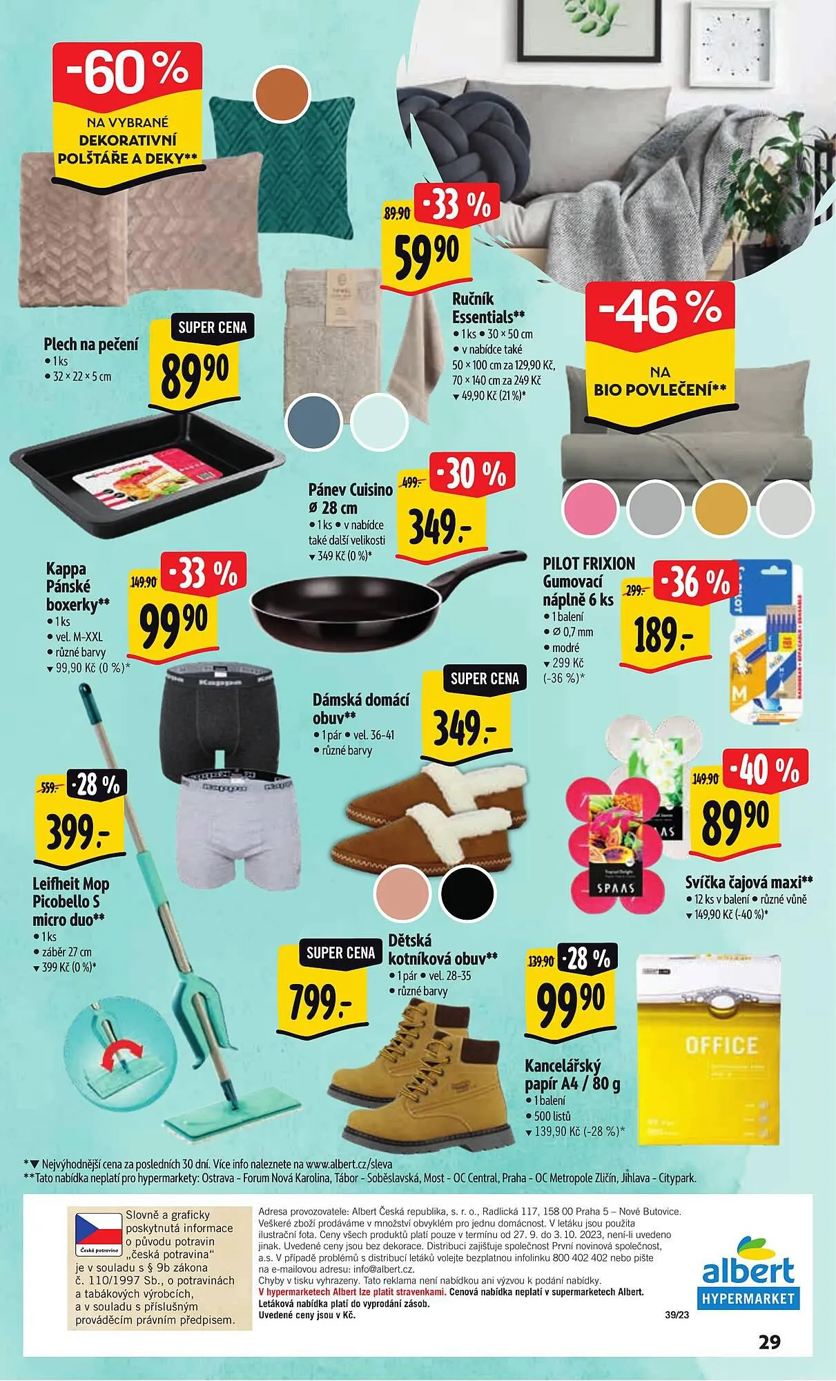 Albert Hypermarket leták - 27. září 3. října 2023 - Page 29
