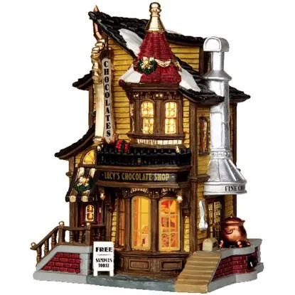 Lemax Vánoční dekorace Luciin obchod s čokoládou