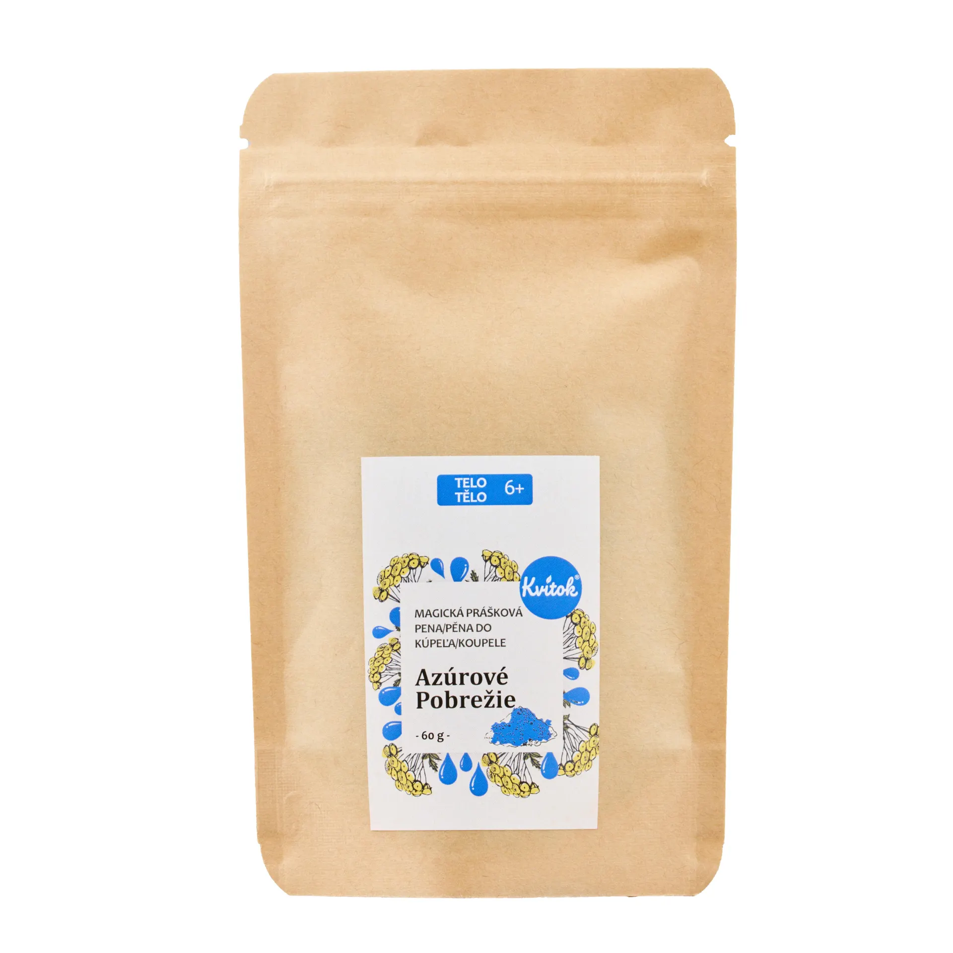 Kvitok Magická pěna do koupele Azurové pobřeží - 60 g