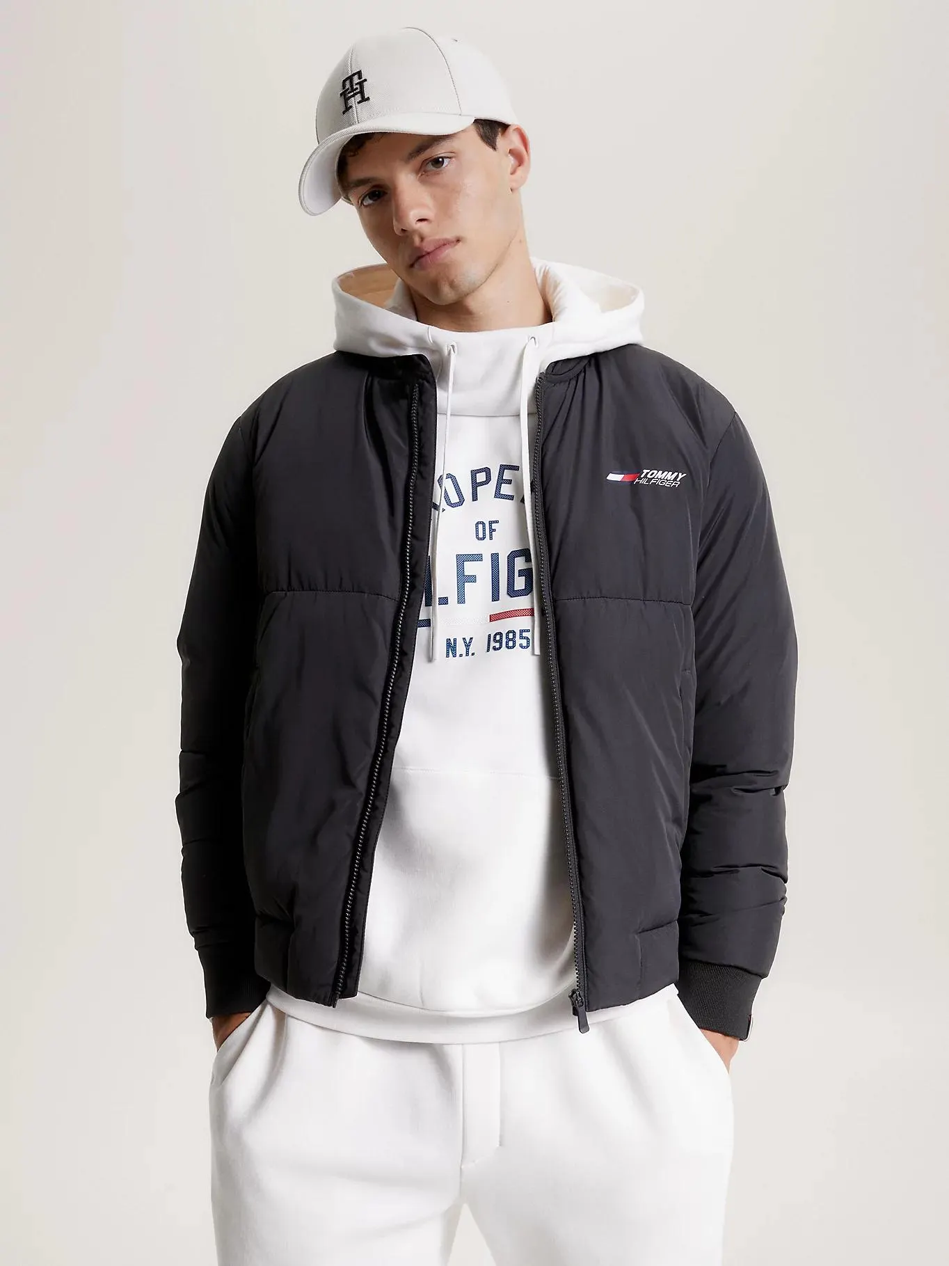 Sport Logo Padded Bomber Jacket