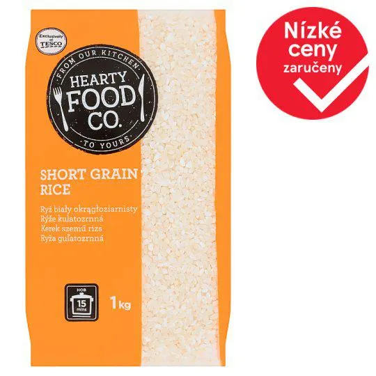 Hearty Food Co. Short Grain Rice 1kg