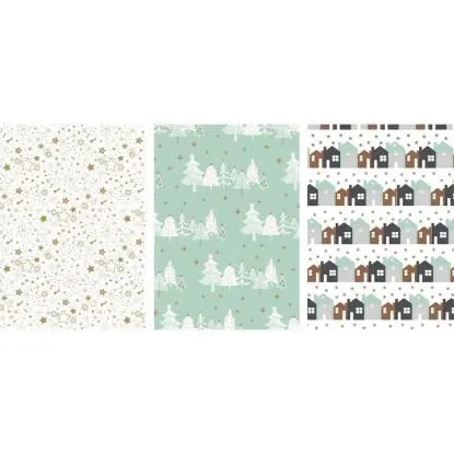 DITIPO Balicí papír Christmas Glow různé motivy 70 x 200 cm, 1 ks