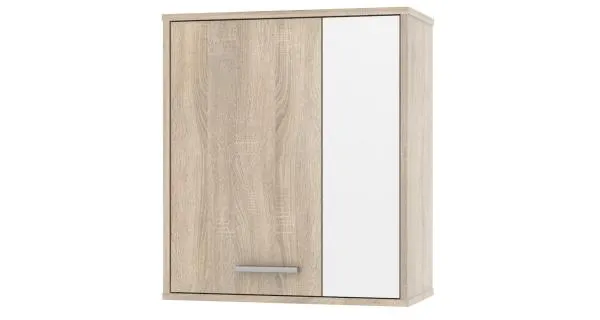 Závěsná skříňka ZU13, dub sonoma/bílá