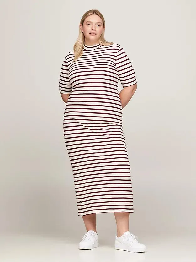 Curve Slim Fit Bodycon-Kleid in Midi-Länge