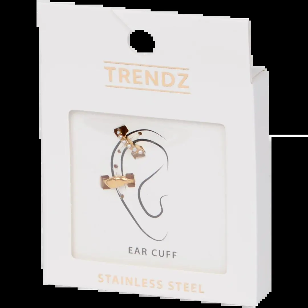 Náušnice typu earcuff z nerezové oceli