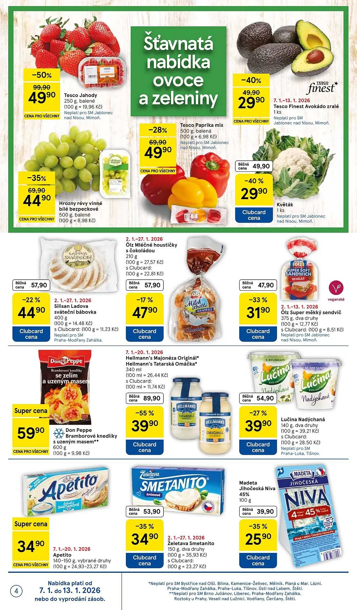 Tesco leták - 7. ledna 13. ledna 2026 - Page 4