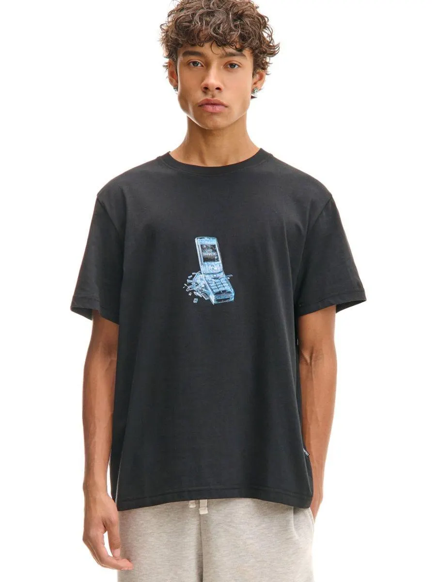 Černé tričko s potiskem