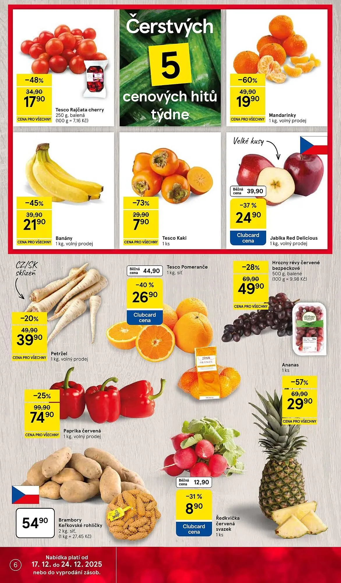 Tesco leták - 17. prosince 24. prosince 2025 - Page 6
