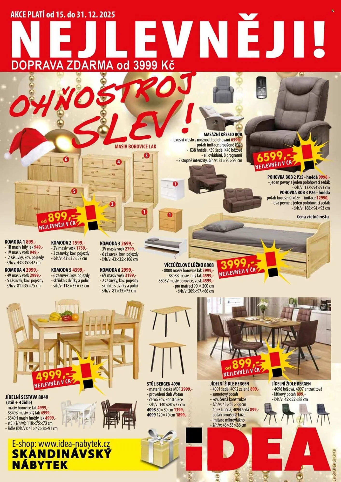 IDEA nábytek leták - 15. prosince 31. prosince 2025 - Page 1