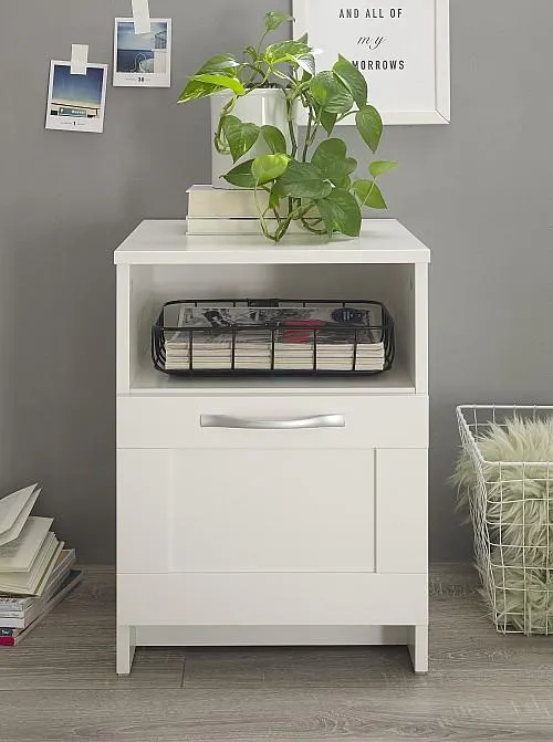 Noční stolek SALIAS bílá