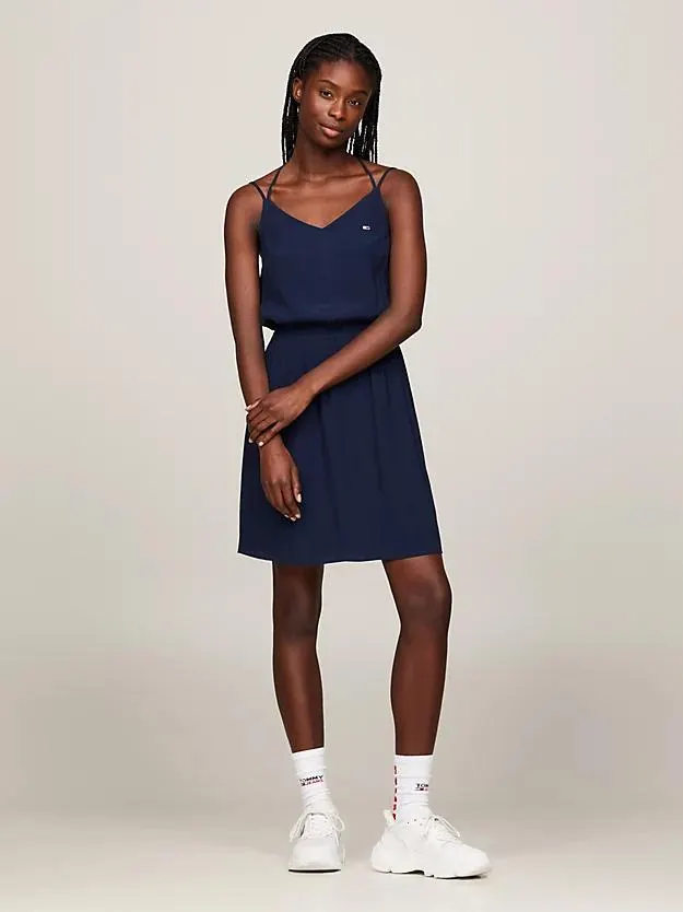 Essentials Kleid mit Neckholder und Trägern