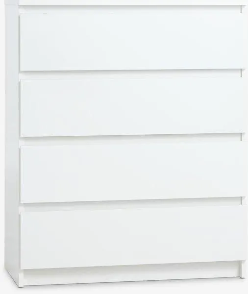 Comodă 4 sertare TANGE albă