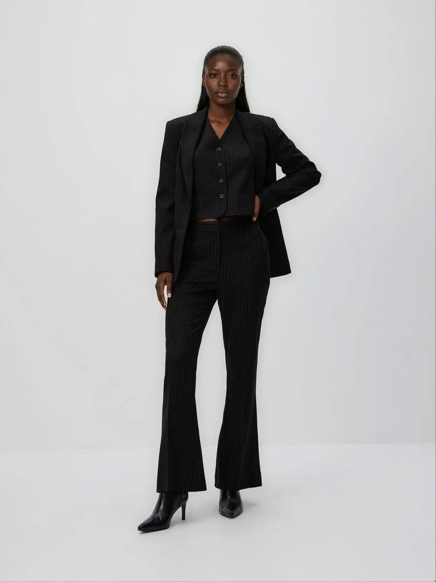 Pruhované zvonové kalhoty