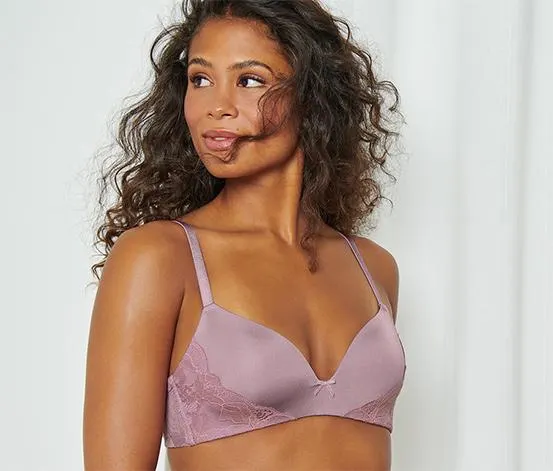 Softschalen-BH, roséfarben