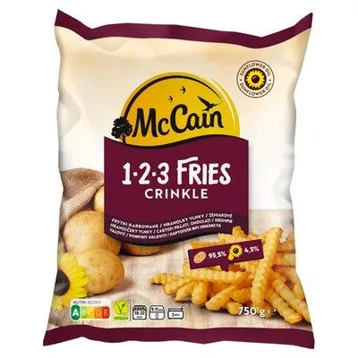 McCain 123 hranolky vlnky 750g