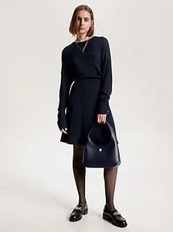 Micro Cable Knit Relaxed Jumper Dress
