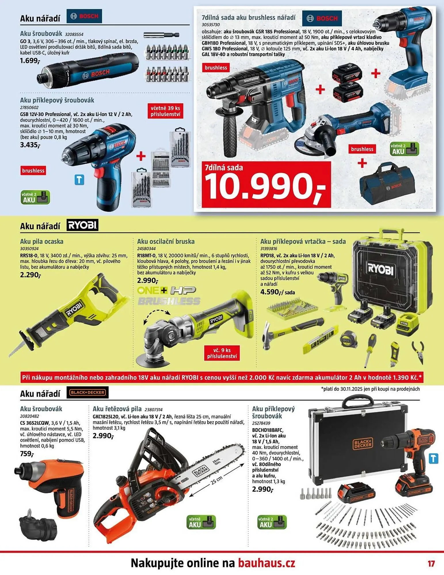 Bauhaus leták - 31. října 4. prosince 2025 - Page 17