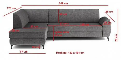 Sedací souprava MUNDO LUX + 2x záhlavník