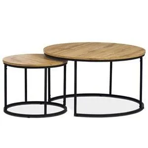 dub divoký/černá, 2 ks