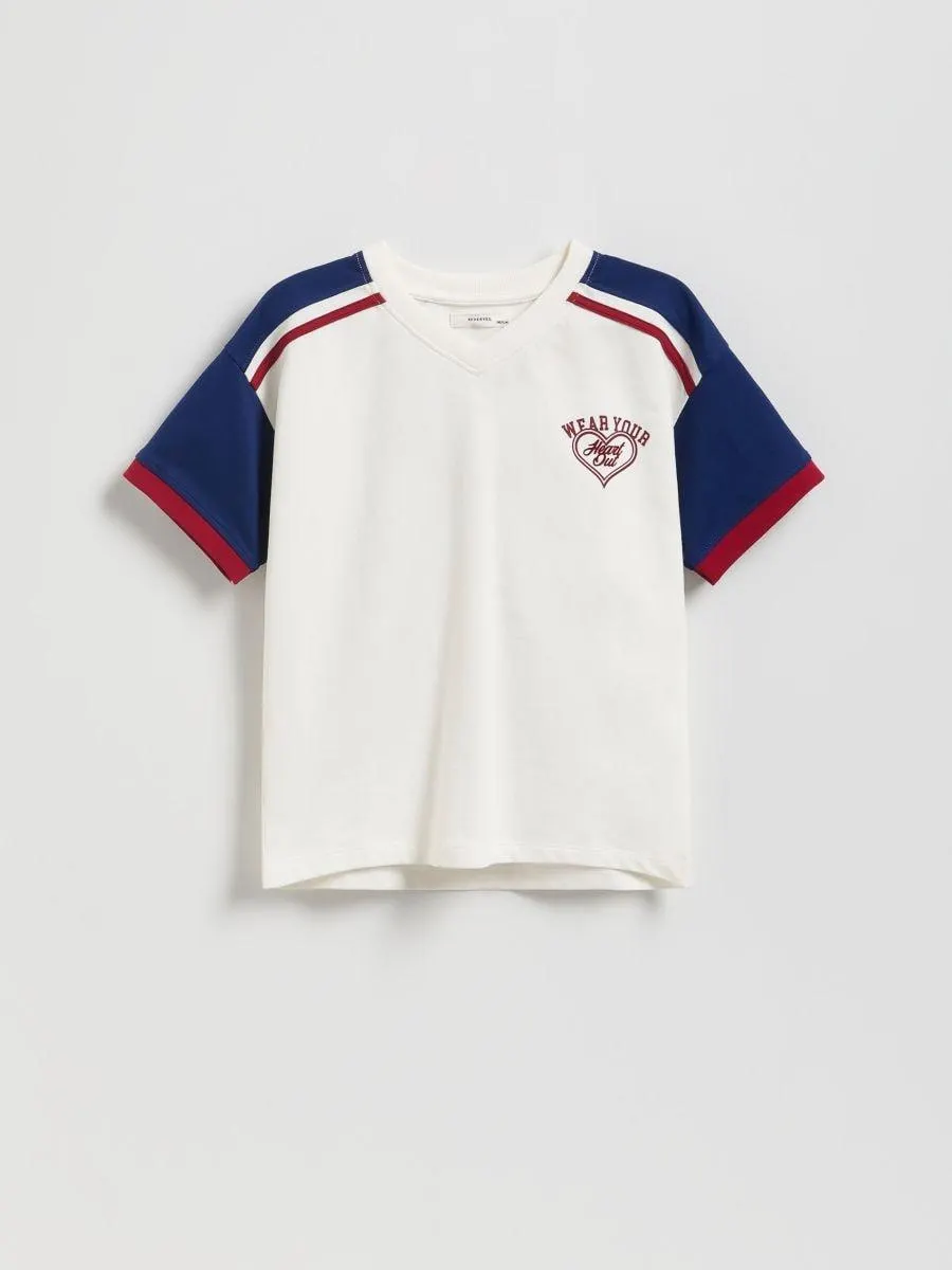 Tričko s potiskem na zádech