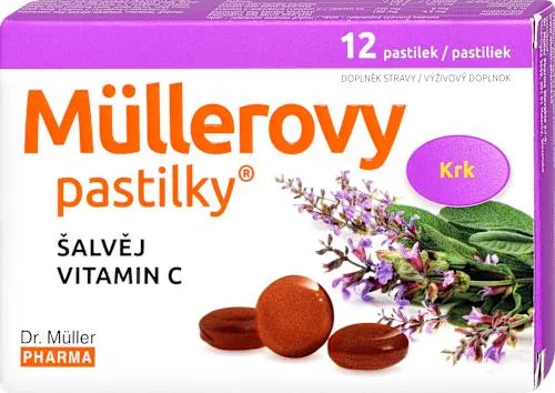 pastilky se šalvějí, 12 ks
