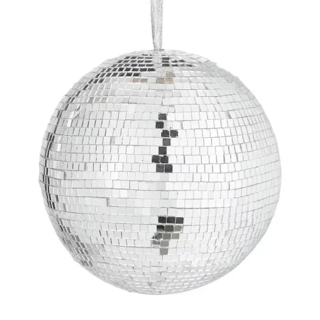 Koule 10 cm - stříbrná