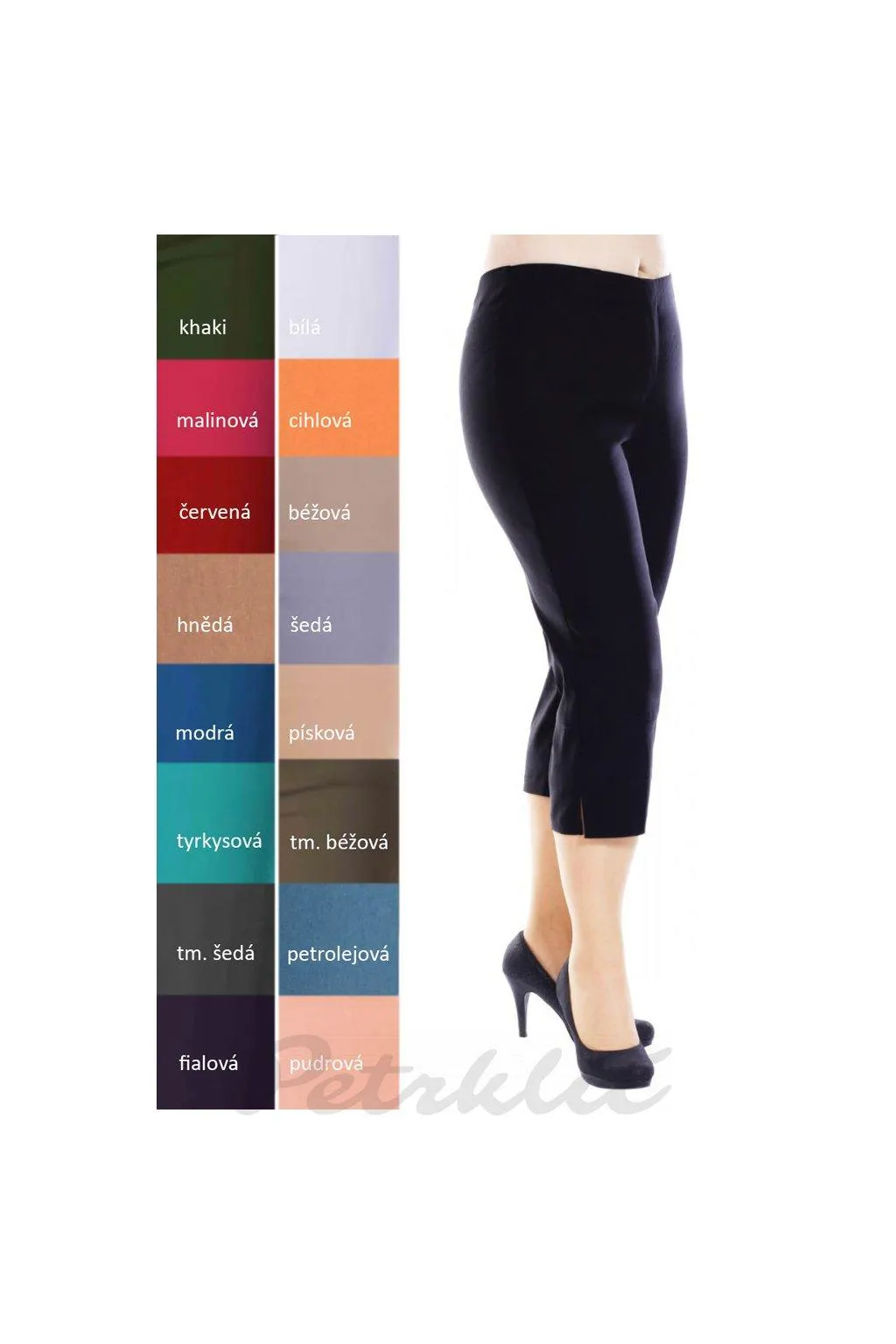 ZORA - 3/4 elastické kalhoty - varianty