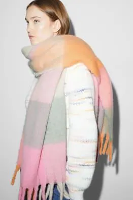 CLOCKHOUSE - šála - kostkovaná