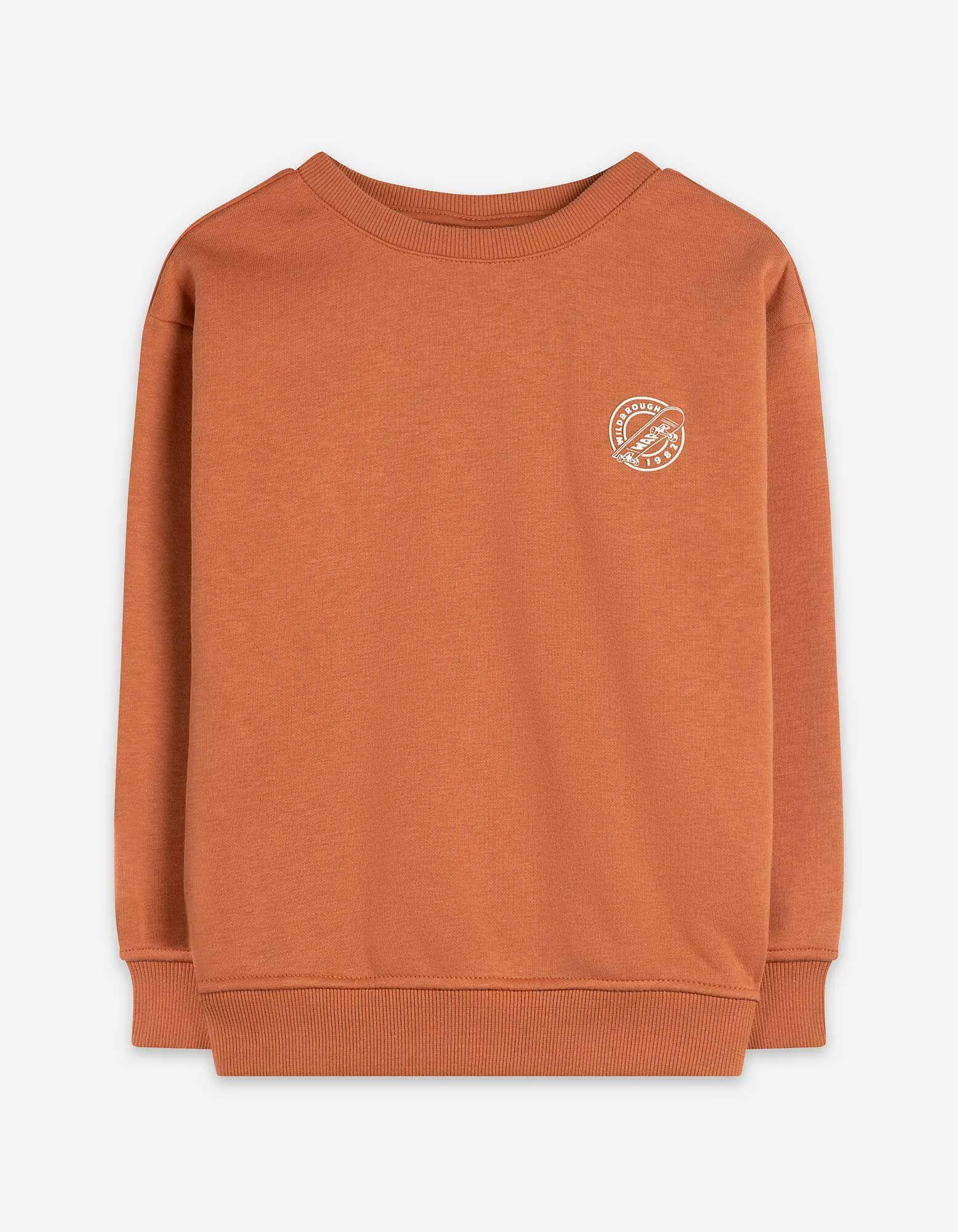 Mikina - Potisk - svetle hneda