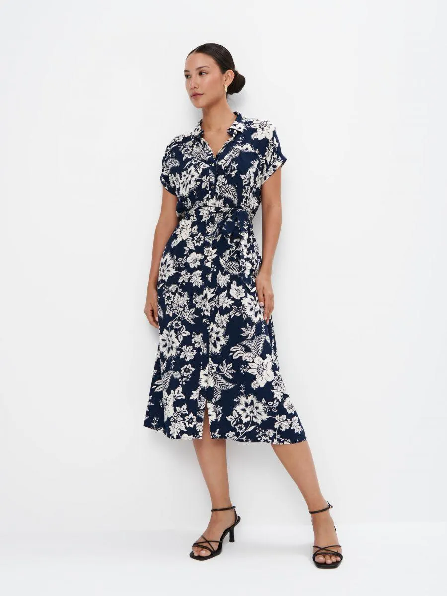 Košilové midi šaty